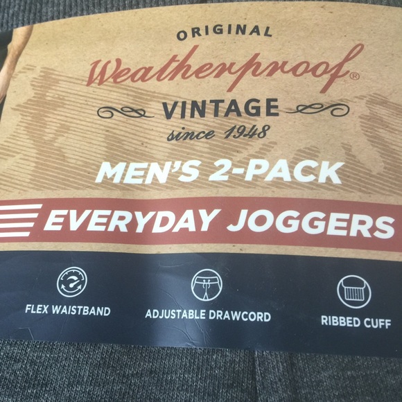 WEATHERPROOF VINTAGE MEN’S 2-PACK JOGGERS - Picture 7 of 11